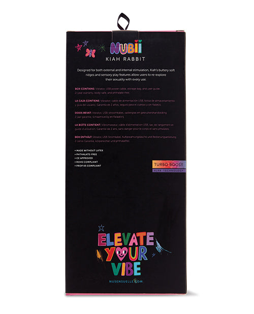 Nu Sensuelle Nu Sensuelle Nubii Kiah Turbo Boost &amp; Heating Dual Stim Rabbit - Pink - Image 2