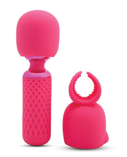 Nu Sensuelle Nu Sensuelle Harlow Mini Wand w/Masturbator Attachment - Pink - Image 2