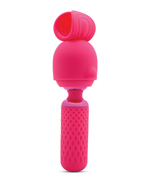 Nu Sensuelle Nu Sensuelle Harlow Mini Wand w/Masturbator Attachment - Pink - Image 4