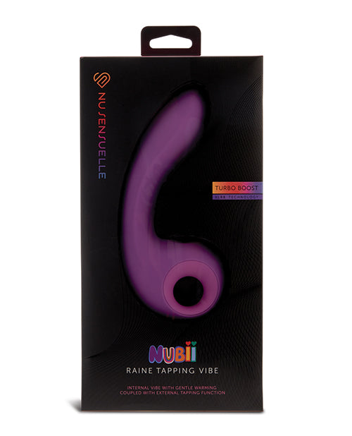 Nu Sensuelle Nu Sensuelle Raine Nubii Tapping Vibe w/Turbo Boost &amp; Warming - Purple