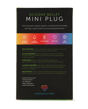 Nu Sensuelle Nu Sensuelle Mini Butt Plug - Black - Image 4