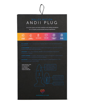 Nu Sensuelle Nu Sensuelle Andii Vertical Roller Motion Butt Plug - Ultra Violet - Image 2