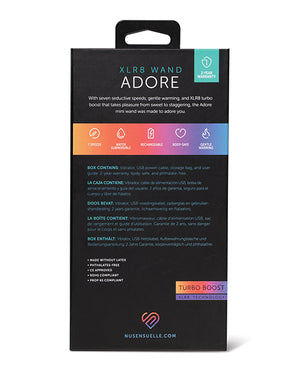 Nu Sensuelle Adore XRL8 Wand w/Heat - Black