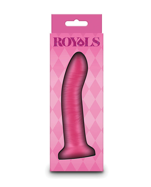 Royals Royals 5" Charlie Curved Dildo - Metallic Pink - Image 2