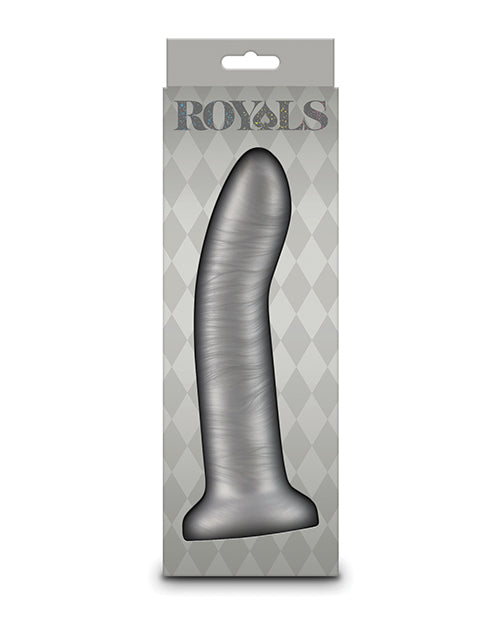 Royals Royals 7" Charlie Curved Dildo - Metallic Champagne - Image 2