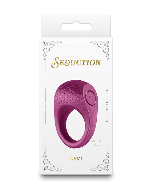Seduction Seduction Levi Cock Ring - Metallic Burgundy
