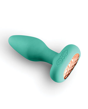 Techno Techno Prism App Controlled Rotating &amp; Vibrating Anal Plug - Teal - Image 4