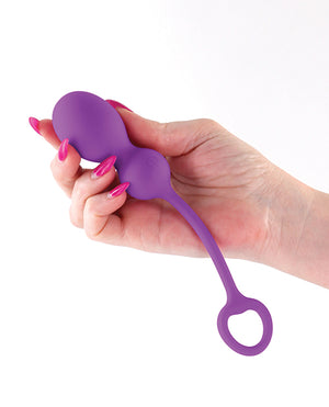 Techno Bop Butt Plug w/Cock Ring - Violet - Image 3