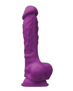 Colours Colours Pleasures 7" Dong w/Balls &amp; Suction Cup - Purple - Image 2