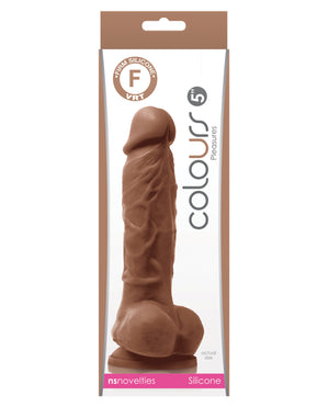 Colours Colours Pleasures 5" Dildo w/Suction Cup - Brown - Image 2