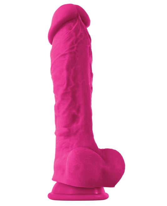 Colours Colours Pleasures 8" Dildo w/Suction Cup - Pink - Image 2