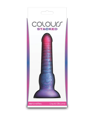 Colours Colours Stacked 6" Dildo - Pink/Blue - Image 4
