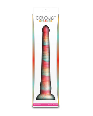 Colours Colours Stacked 12" Dildo - Red/Gold - Image 4