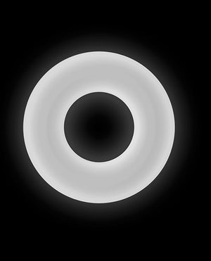 Firefly Firefly Glow in the Dark Bubble Cock Ring - Medium, White - Image 4
