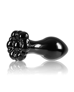 Crystal Crystal Flower Butt Plug - Black - Image 4