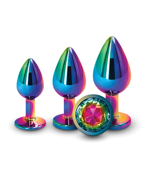 Rear Assets Rear Assets Rainbow Gem Anal Trainer Kit - Multi Color