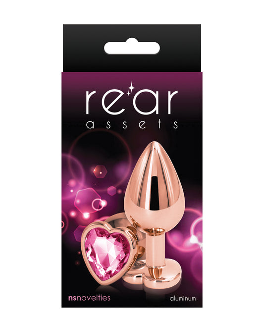 Rear Assets Rear Assets Rose Gold Heart Medium - Pink - Image 2