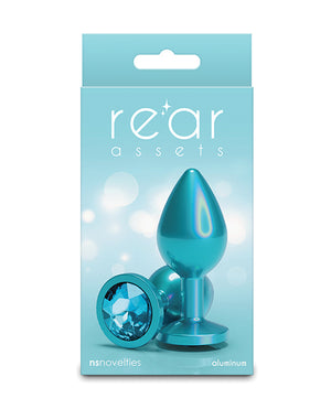 Rear Assets Medium w/Teal Gem - Iridescent Teal - Image 2