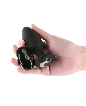 Renegade Alpine 2.0 Gyrating & Vibrating Butt Plug w/Remote - Black - Image 4