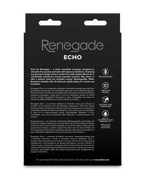 Renegade Echo Prostate Massager - Black - Image 4