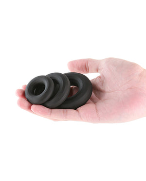 Renegade Renegade Fireman Cock Rings - Pack of 3 Black - Image 3