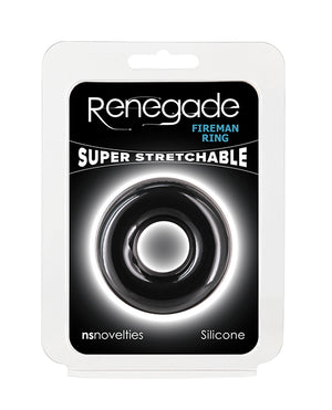 Renegade Renegade Fireman Cock Ring - Medium Black