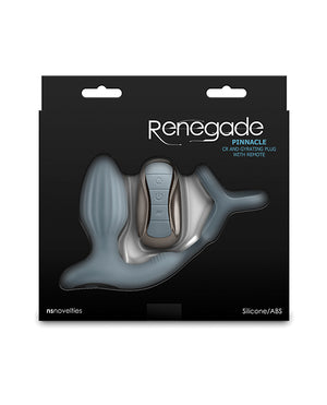 Renegade Renegade Pinnacle Cock Ring &amp; Gyrating Prostate Massager - Gray - Image 4