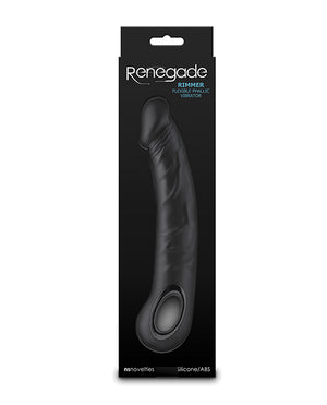 Renegade Renegade Rimmer Vibrating Dong w/Handle - Black - Image 4