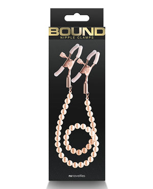 Bound Bound DC1 Nipple Clamps - Rose Gold