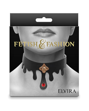 Fetish &amp; Fashion Fetish &amp; Fashion Elvira Collar - Black - Image 2