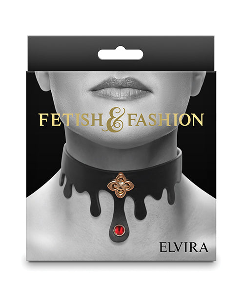 Fetish &amp; Fashion Fetish &amp; Fashion Elvira Collar - Black - Image 2