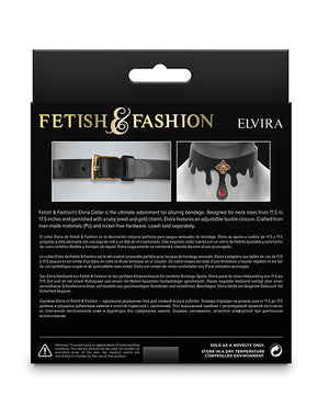 Fetish &amp; Fashion Fetish &amp; Fashion Elvira Collar - Black - Image 3