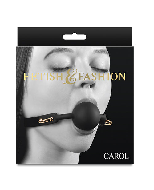 Fetish &amp; Fashion Fetish &amp; Fashion Carol Ball Gag - Black