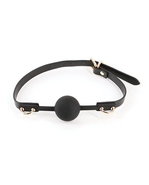 Fetish &amp; Fashion Fetish &amp; Fashion Carol Ball Gag - Black - Image 2