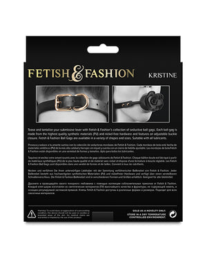 Fetish &amp; Fashion Fetish &amp; Fashion Kristine Ball Gag - Black - Image 3