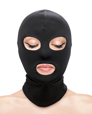 Fetish &amp; Fashion Fetish &amp; Fashion Eyes &amp; Mouth Hood - Black