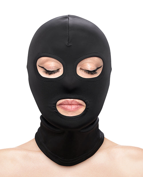 Fetish &amp; Fashion Fetish &amp; Fashion Eyes &amp; Mouth Hood - Black