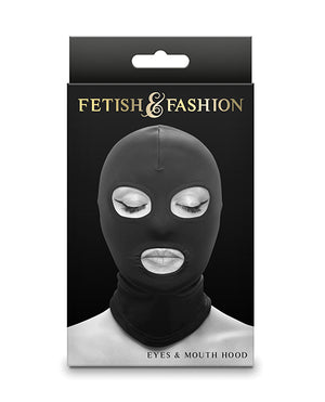 Fetish &amp; Fashion Fetish &amp; Fashion Eyes &amp; Mouth Hood - Black - Image 2
