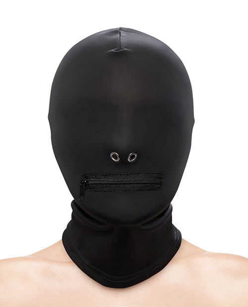 Fetish &amp; Fashion Fetish &amp; Fashion Zippered Mouth Hood - Black