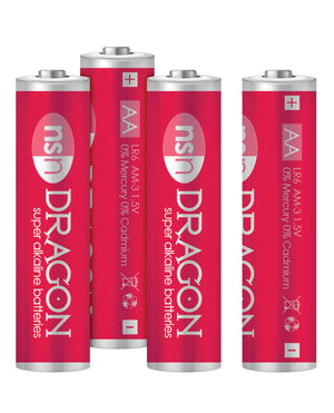 Dragon Dragon Alkaline Batteries - AA Pack of 4 - Image 2