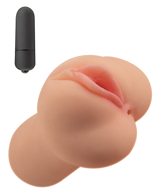 Nasstoys Always Horny Vibrating Pussy and Ass Masturbator - Flesh - Image 2