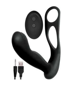 Butts Up Butts Up Prostate Massager w/Scrotum &amp; Cockring - Black - Image 2
