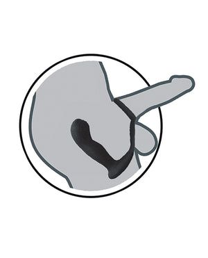 Butts Up Butts Up Prostate Massager w/Scrotum &amp; Cockring - Black - Image 4