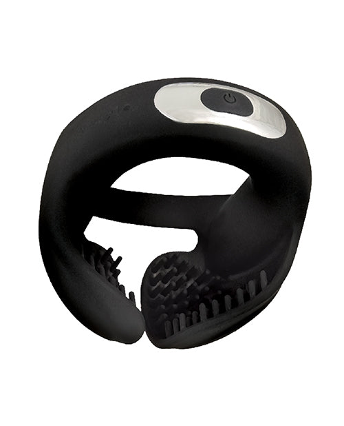 Nasstoys Cockpower Scrotum Hugger Cock Ring - Black - Image 2