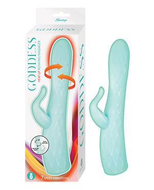 Goddess Goddess Heat-up &amp; Rotating Vibrator - Aqua