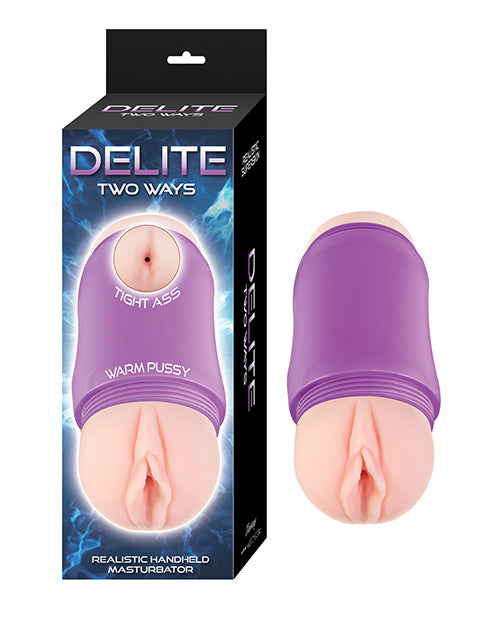 Nasstoys Delite Two Ways Vagina &amp; Ass Masturbator - White