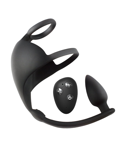 Magic Scrotum Massager Plus w/Remote Control - Black - Image 2