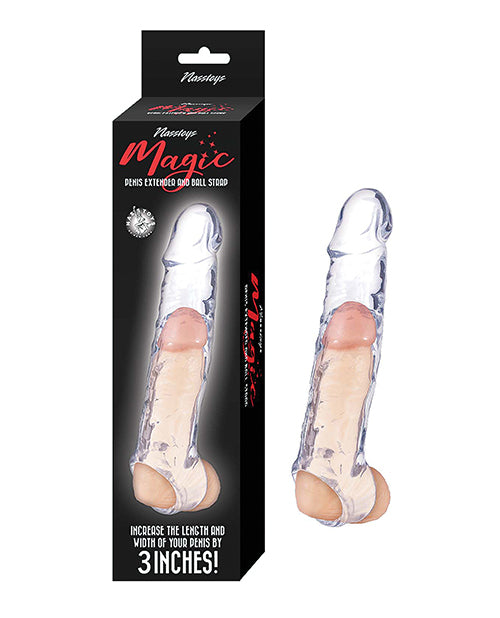 Nasstoys Magic 6.5" Penis Extender &amp; Ball Strap - Clear