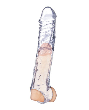 Nasstoys Magic Penis Extender &amp; Ball Strap 7.5" - Clear - Image 3