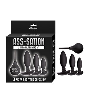 Ass-sation Ass-sation 3-in-1 Training Kit Douche Included - Black
